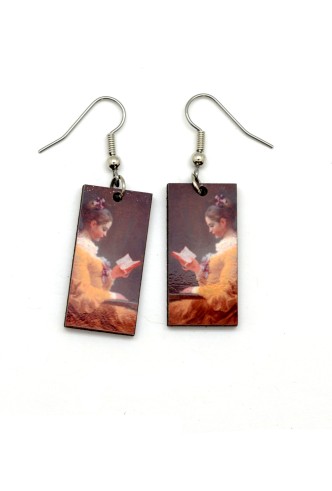 Fragonard Reader Earrings